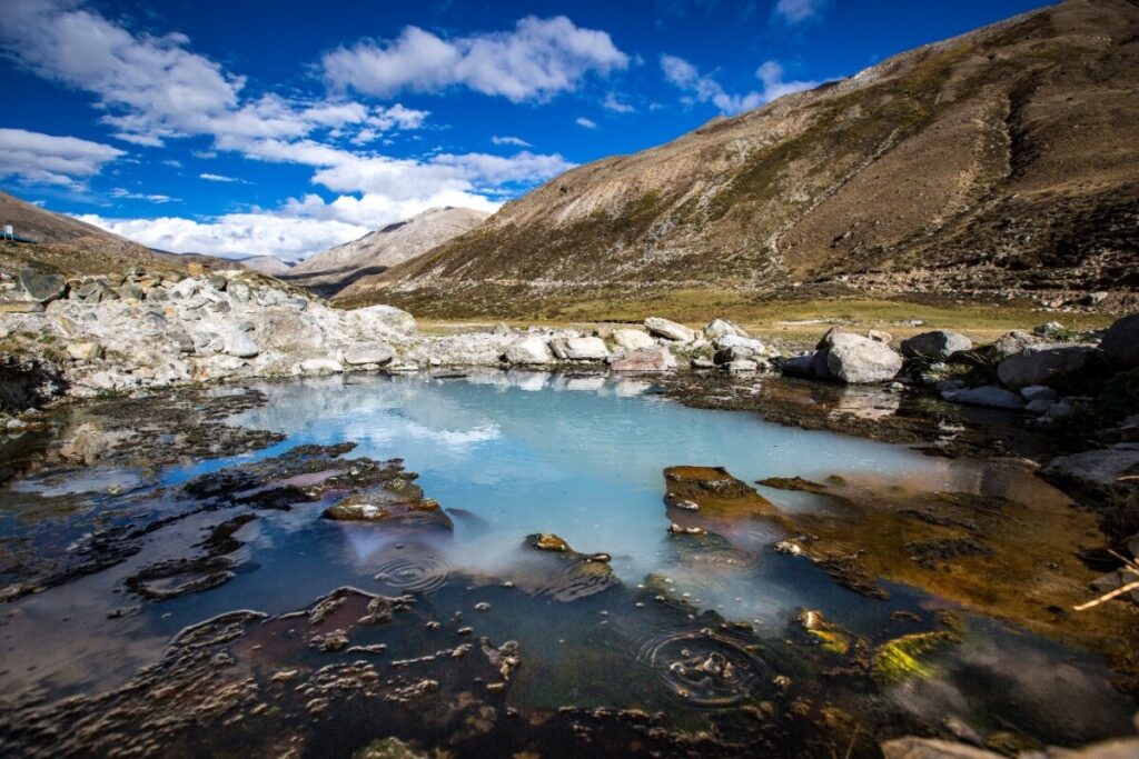 A hot spring in the Kailash Sacred Landscape in Nepal. Photo: Jitendra Raj Bajracharya/ICIMOD.