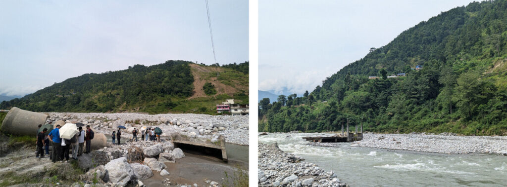 Marching towards multi-hazard risks in the Hindu Kush Himalaya 2 MHRA Hackathon participants visiting Melamchi